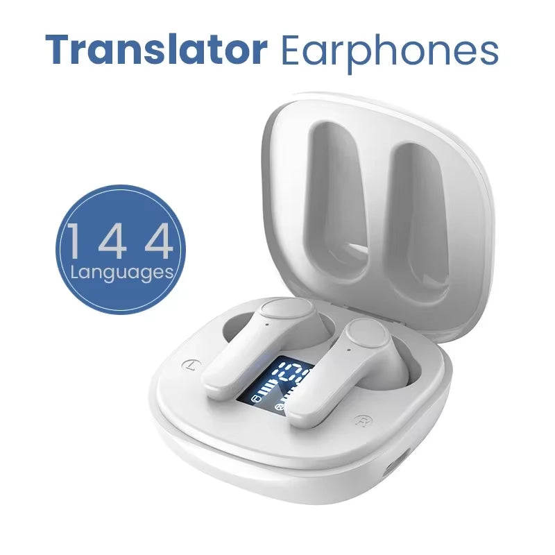 Translation Headphones Real Time Bluetooth Earbuds Translator 144 Languages Simultaneous Business Interpretation Earphones