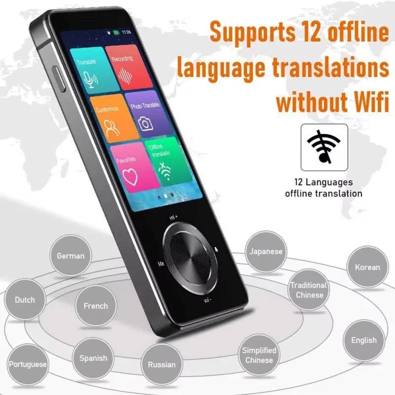 2024 Newest M9 Instant Voice Translator Portable Language Translator in Real-Time Smart Translator Supports 12 Offline Languages