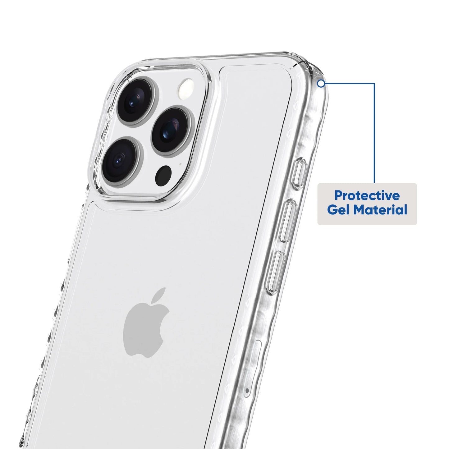 Protective Gel Phone Case for Iphone 16 Pro Max - Clear